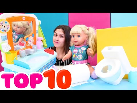 Ayşe ve Baby Born Gül ile bebek bakma oyunları. TOP-10 2024 videoları