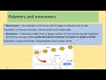 Types of Chemical Bonds and Polymers