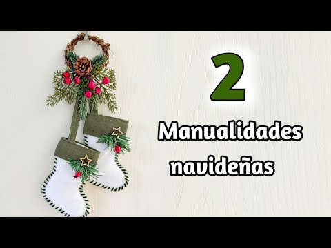 Haz en Casa 2 Adornos Navideños - Manualidades Navideños  2024 🎄 Artesanato para Natal.