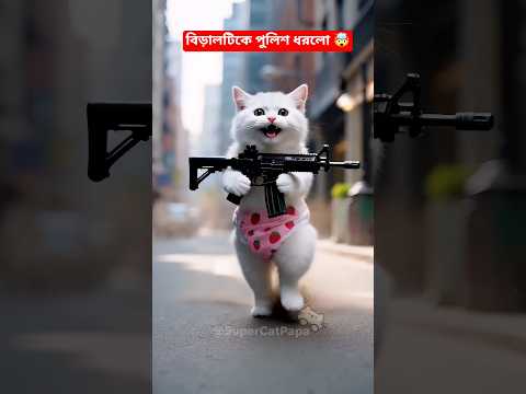 বিড়ালটি কে পরলিস ধরলো 🤯 #trending #shorts #catfunny #catvideos #cat #catshorts