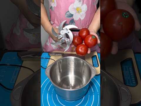 Storm knife cuts tomatoes #kitchen tool #food