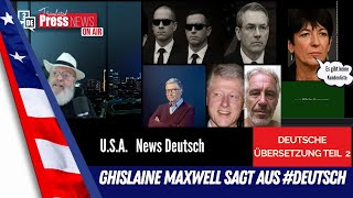 "Epstein Verhör ohne Antworten: Zögert Maxwell aus Furcht vor den Einflussreichen?“ Teil 2 #deutsch