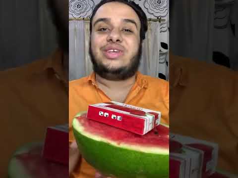 اغرب ترند تيك توك بالبطيخه والجلي😱