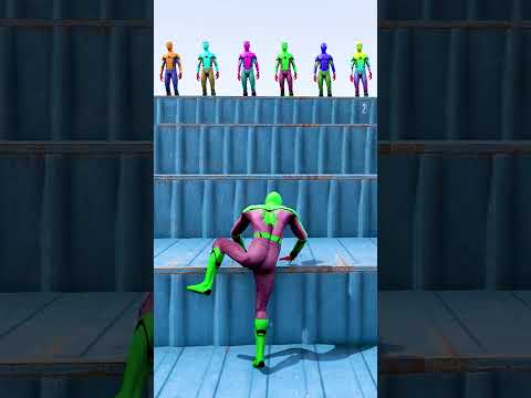 GTA 5 Epic Water Ragdolls | Spider-Man Jumps / Fails ep.1776 #shorts