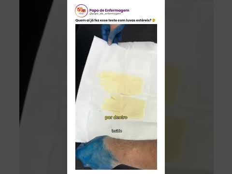 Quem aí já fez esse teste com luvas estéreis? 🤔