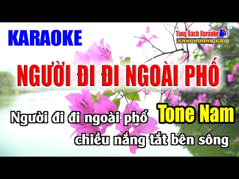 Người Đi Đi Ngoài Phố || Karaoke Tone Nam – Karaoke Nhạc Sống Tùng Bách