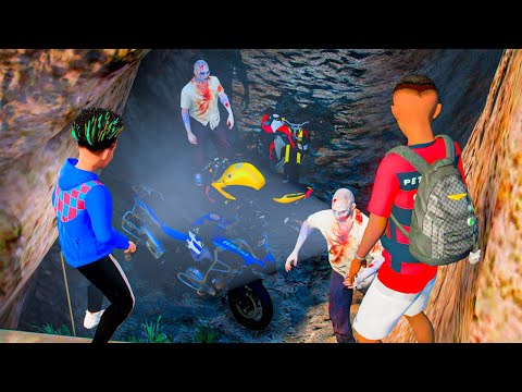 GTA V: MODS | MEU AMIGO DESCOBRIU UMA CAVERNA CHEIA DE MINI MOTOS DE CRIANÇA