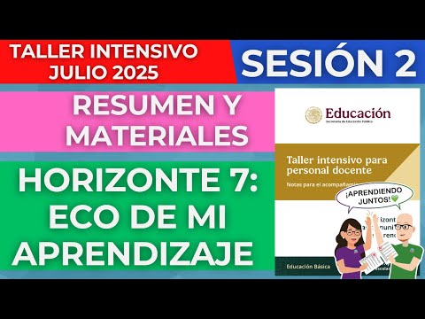RESUMEN Horizonte 7 ECO DE MI APRENDIZAJE Taller Intensivo Personal Docente Julio 2025