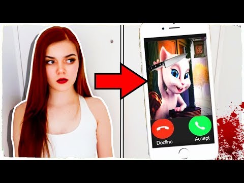 RECEBI UMA LIGAÇÃO ASSUSTADORA DA TALKING ANGELA... (gatinha falante)