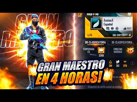 ASÍ SUBÍ A GRAN MAESTRO EN 4 HORAS *TOP GLOBAL 1*  | ASSIAS FF