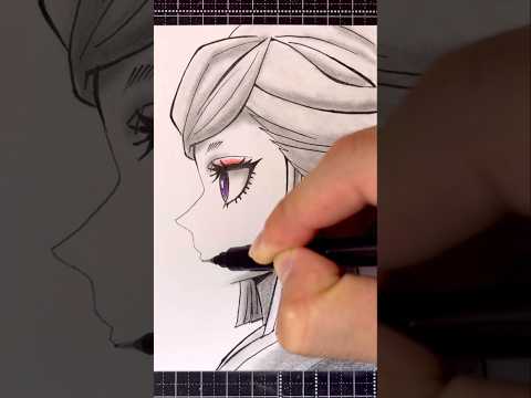 【鬼滅の刃】産屋敷あまねの輪郭を描く！#shorts