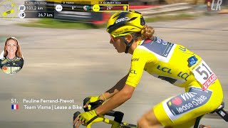 Ferrand-Prevot DEVASTATING Mistake in Yellow Jersey | Tour de France Femmes avec Zwift 2025 Stage 9