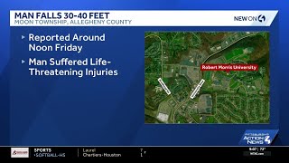 Man falls 30-40 feet while conducting work at Robert Morris University, officials say