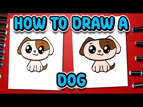 Dog Drawing Easy Cute | How To Draw A Dog Easy