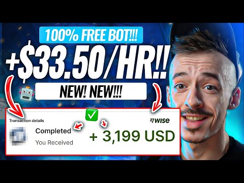 FREE BOT Pays You +$33.50 EVERY HOUR! Earn $1,000 Doing This EASY Method! (Make Money Online 2023)