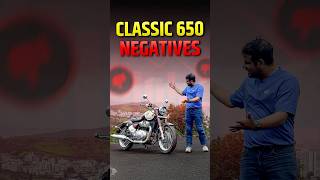RE Classic 650 - Not So Good Things! #RoyalEnfield #RoyalEnfieldClassic650 #Classic650 #Shorts