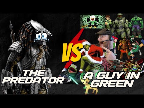 Predators vs a guy in green