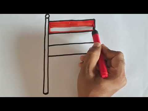 How To draw Armenian flag Step by step