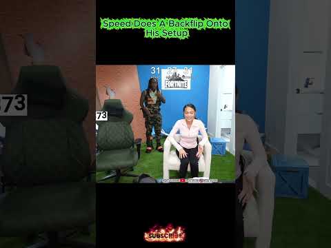 IShowSpeed Does a Backflip Onto His Setup 😭