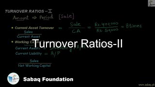 Turnover Ratios-II