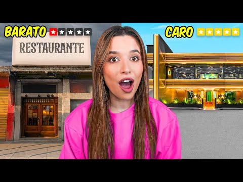 COMIENDO LO MAS CARO VS LO MAS BARATO EN MI CIUDAD | Laura Mejia