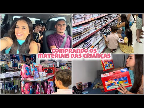 LEVEI MEUS FILHOS PRA ESCOLHER OS MATERIAIS DELES/ MOSTRANDO TUDO