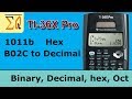 Base Conversions and Calculator Functions