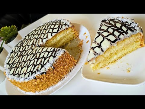 هادي الكيكة لي تحمر ليك وجهك بلا كريمة سائلة ولا شونتيي ولا لاموس روعة المذاق سريعة جدا / كيكة صيفية