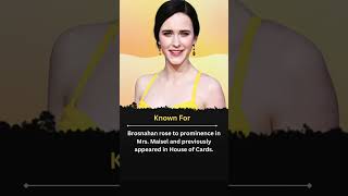 Who is Rachel Brosnahan? #shorts #trending #viral  #facts #biography