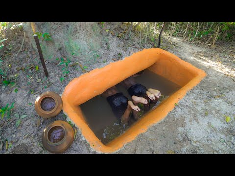 Build The Most Cave Temple Swimming Pools Underground