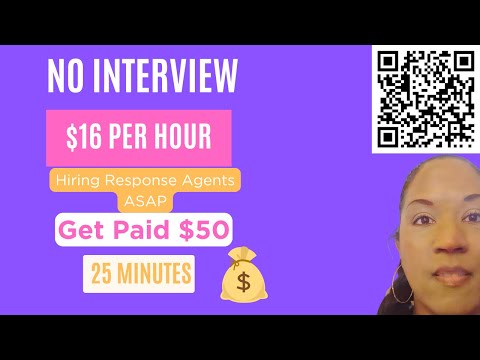 NO Interview/Phone/Experience AI Jobs Hiring!  Response Agents Needed - Get paid $50 in 25 minutes