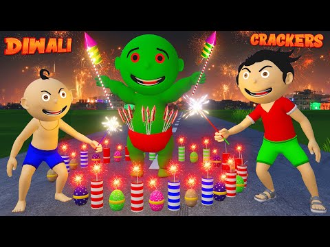 New Diwali Crackers | Diwali Ke Patakhe Cartoon | Diwali Fireworks Stash 2024 | Cartoon Comedy