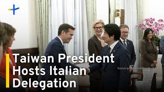 YouTube video thumbnail: Largest-Ever Italian Parliamentary Delegation Visits Taiwan