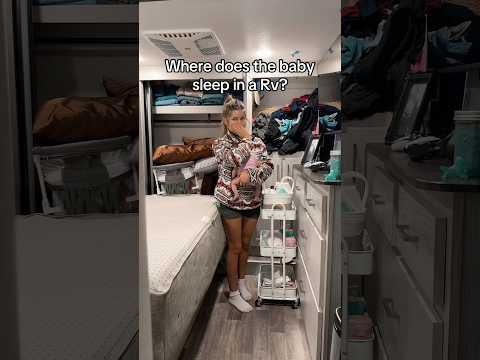 Where does the baby sleep in the Rv! #rv #rvliving #baby