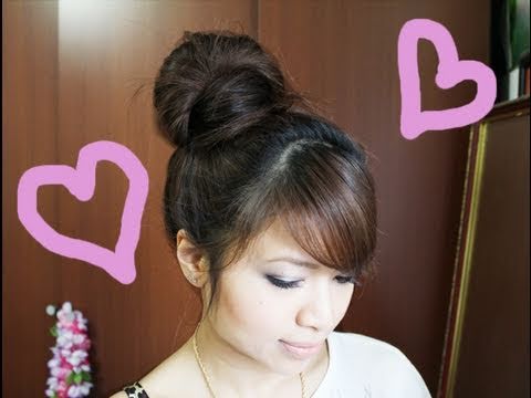 Wrap-Around Hair Bun Updo Hairstyle for Long Medium Hair Tutorial