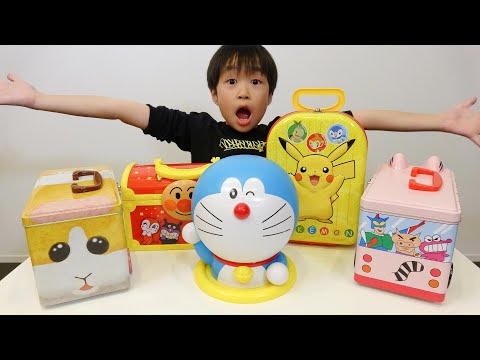 レオくんがたくさんのお菓子ボックスをあけるよ！ レオスマイル