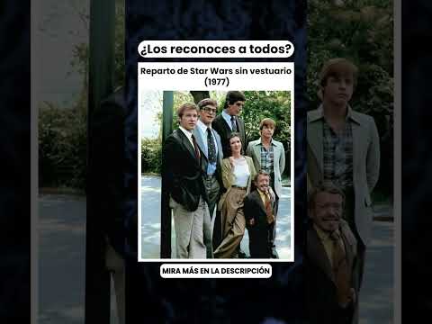 ¿Has visto al reparto de Star Wars sin vestuario en 1977? 🎬