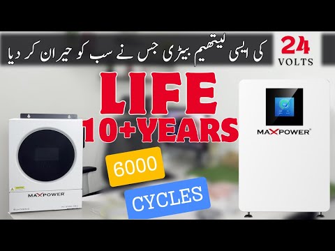 New Features of Maxpower Latest 24 Volts Lithium Battery