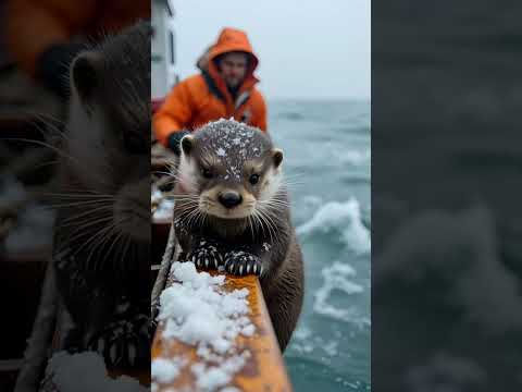 A kiss seals the love. The little fellow is looking forward with eager expectancy. #So cute