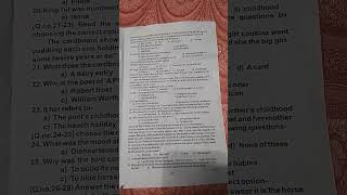 English Paper class 11th | Ardhvarshik pariksha 2023-24 new paper code PN | #shorts #viral #trend