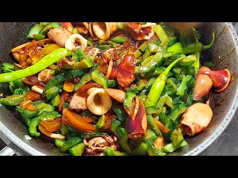 NAPAKASARAP PALANG PAGSAMAHIN ANG PUSIT AT ANG AMPALAYA