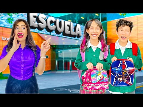 MI MAMÁ NOS LLEVA A LA ESCUELA *Spay busca mi diario* 🏫🎒 | Karla Bustillos