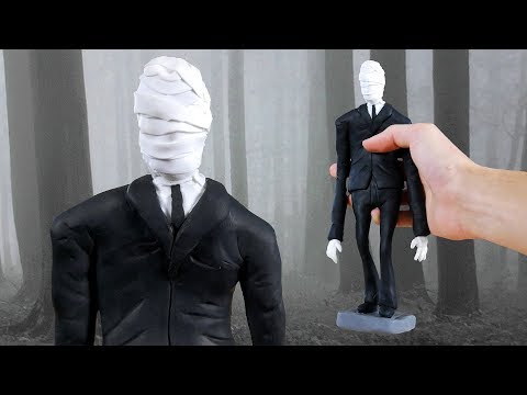 Making SLENDERMAN in POLYMER CLAY!💀
