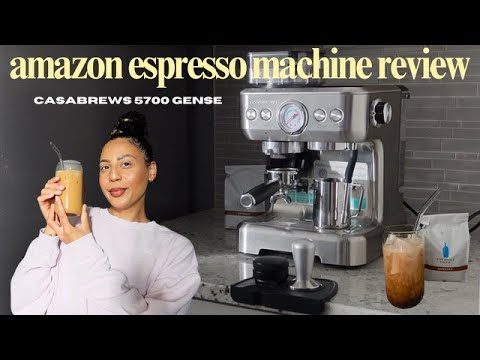 best amazon espresso machine review☕️ | Casabrew 5700 Gense Espresso Machine Unboxing & Tutorial