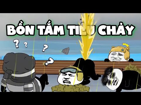GẤU HÀI HƯỚC - Phần 153: Bồn Tắm Tiêu Chảy | Phim hoạt hình gấu trung quốc mặt bựa siêu buồn cười