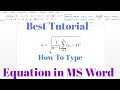 Using Sigma in Equations