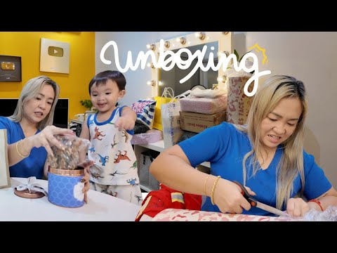 PASKO NA TALAGA!! GIFTS UNBOXING!!! CHARENG PR HAUL MUNA TAYO..