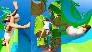 Amanda 5 Awesome Water Slides #1