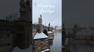 Where Winter Whispers: Charles Bridge #prague #travel #snow