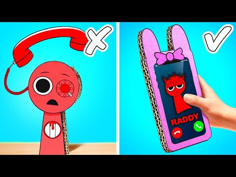Upgradează-ți telefonul! Sprunki din hârtie DIY și meșteșuguri distractive pentru școală de 123 GO!